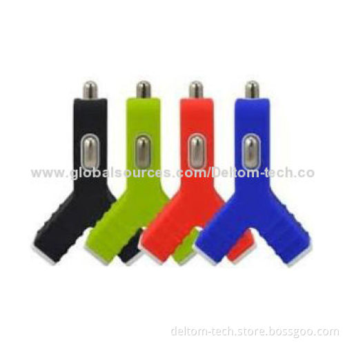 Latest designed In-car Charger, Dual USB Output, 2.1A Output